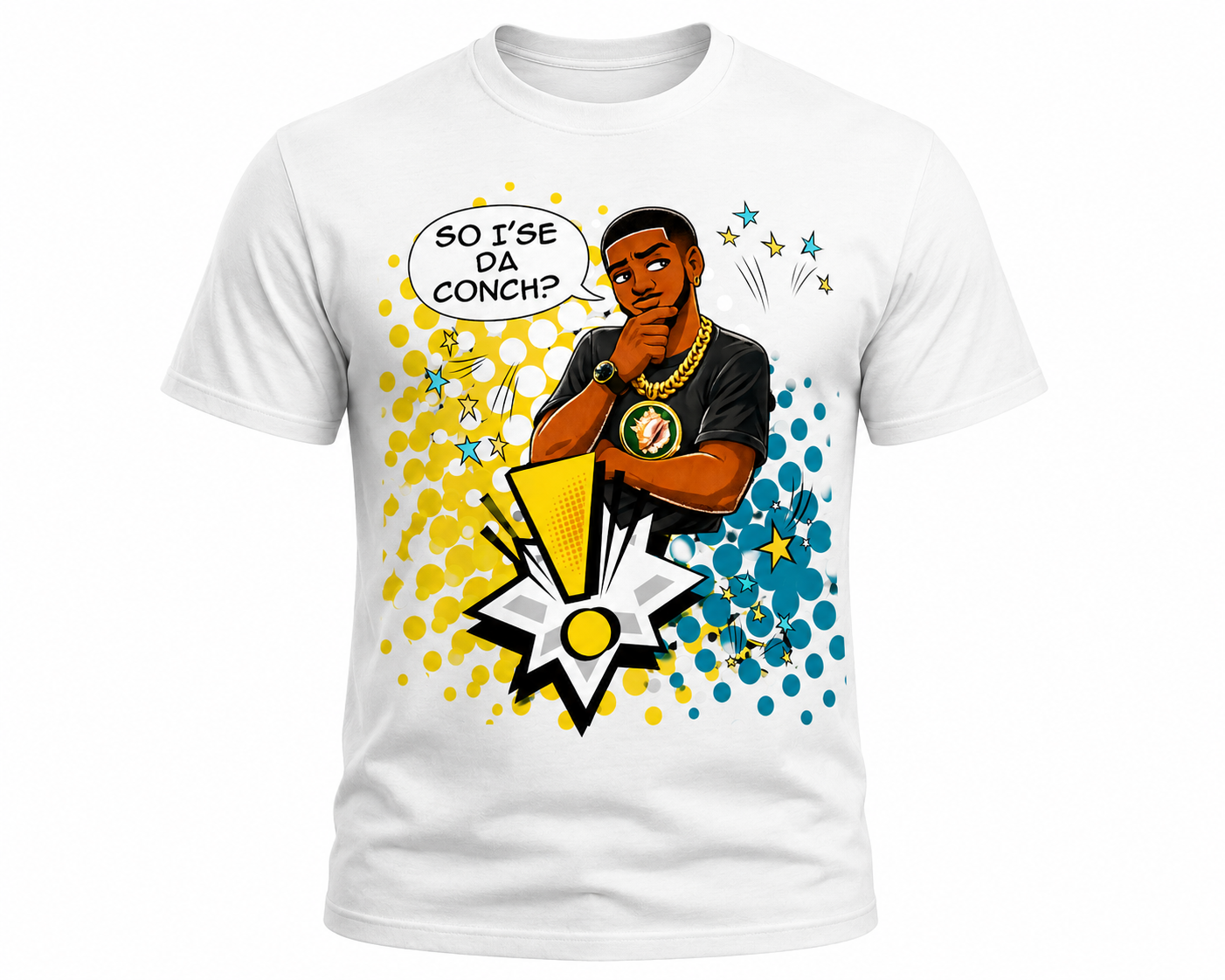 SO I'SE DA CONCH LUXARY TEE WHITE