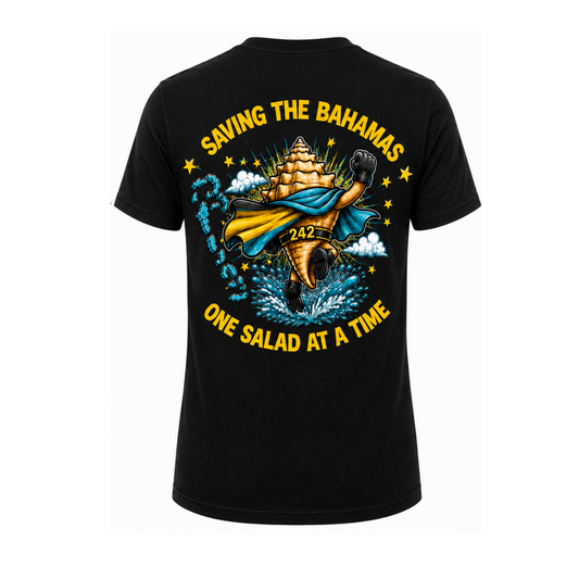 SUPER CONCH LUXARY GRAPHIC TEE BLACL