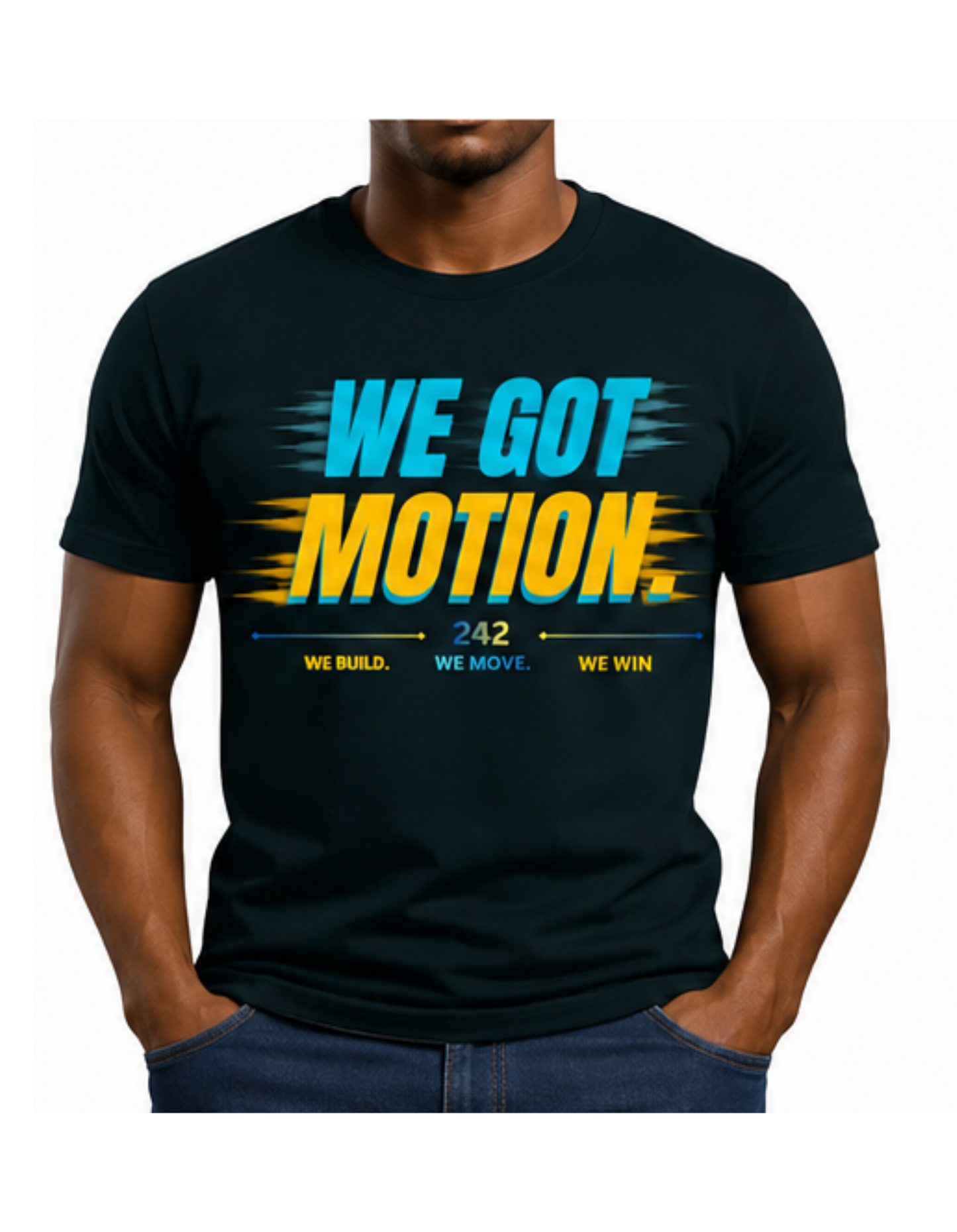 WE GAT MOTION LUXARY TEE BLACK