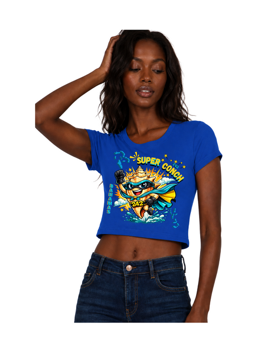 SUPER CONCH BABY TEE BLUE