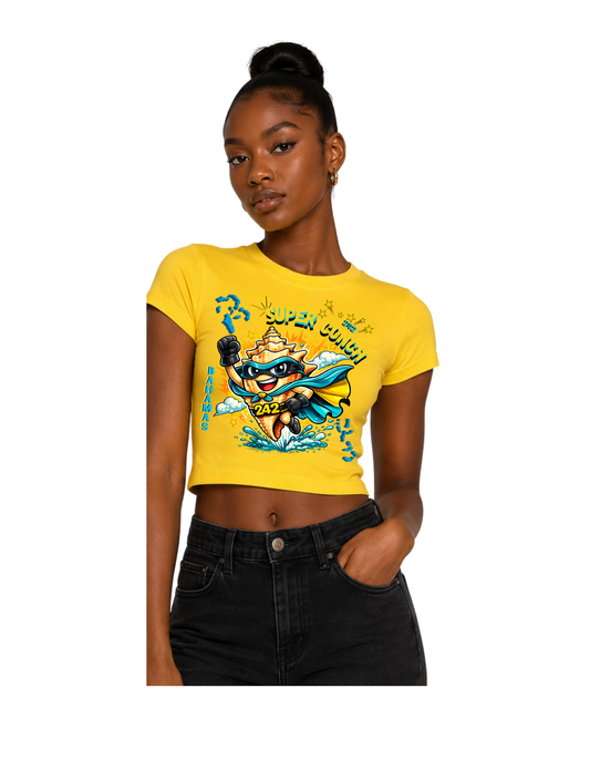 SUPER CONCH BABY TEE YELLOW